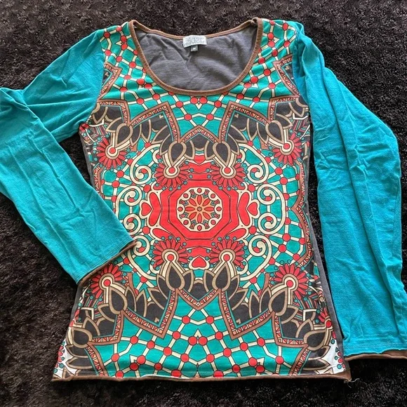 Mexicali Blues mandala l/s T - Picture 1 of 3